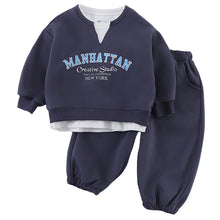 將圖片載入圖庫檢視器 CZ260849TG-春秋季假兩件運動休閒兩件套
