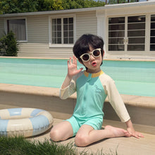 將圖片載入圖庫檢視器 43001TG-夏季｜卡通小恐龍｜連體防曬泳衣套裝
