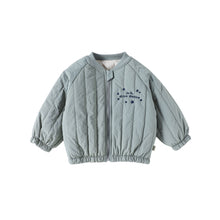 將圖片載入圖庫檢視器 D25281SE-秋冬刺繡壓紋拉鍊棉外套
