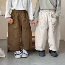 Load image into Gallery viewer, QK250527PA-秋裝寬鬆兒童闊腿休閒長褲
