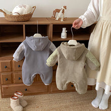 將圖片載入圖庫檢視器 ZDL5185LS-冬季奧粒絨連身衣｜貼標夾棉爬服
