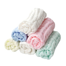 Load image into Gallery viewer, M2046AC-6-layer gauze baby bib gift box for bathing and washing face 
