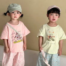 將圖片載入圖庫檢視器 XX260704SE-夏季純棉卡通短袖上衣
