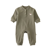 將圖片載入圖庫檢視器 D25310LS-冬季搖粒絨褲檔開釦連體爬服
