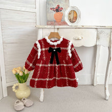 將圖片載入圖庫檢視器 H10675DS-冬季小香風公主洋裝｜女童加絨拜年裙
