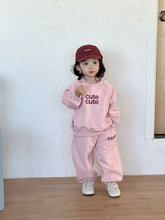 將圖片載入圖庫檢視器 CZ260828TG-春秋季韓版可愛圓領休閒兩件套
