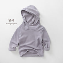 將圖片載入圖庫檢視器 25207SE-秋冬韓版百搭鋪絨保暖連帽上衣
