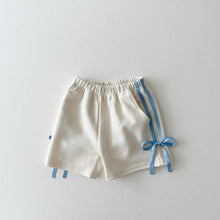 將圖片載入圖庫檢視器 24147PA-夏季韓版純色蝴蝶結短褲
