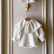 Load image into Gallery viewer, MY9402LS- Autumn and winter detachable shawl + hollow knitted bodysuit 
