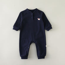 將圖片載入圖庫檢視器 D25310LS-冬季搖粒絨褲檔開釦連體爬服
