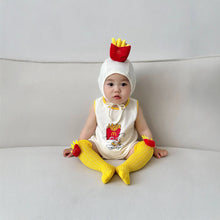 Load image into Gallery viewer, 51403LS-Summer Korean potato style baby clothes + socks + hat 
