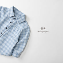 將圖片載入圖庫檢視器 26028SE-春季格紋牛仔襯衫式外套
