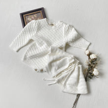 Load image into Gallery viewer, MY9402LS- Autumn and winter detachable shawl + hollow knitted bodysuit 
