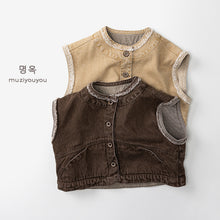 將圖片載入圖庫檢視器 26023SE-春季日系復古風休閒馬甲
