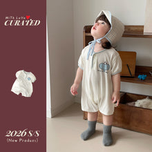 將圖片載入圖庫檢視器 622111LS-夏季｜短袖透氣卡通｜男童連身爬服
