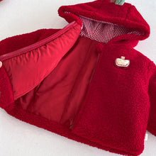 將圖片載入圖庫檢視器 ZDW5707SE-冬季可愛連帽中國風加厚棉服
