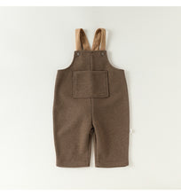 將圖片載入圖庫檢視器 D25284LS-秋冬毛呢兔尾巴吊帶保暖長褲
