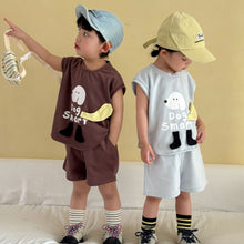 將圖片載入圖庫檢視器 XZ260988TG-夏季｜休閒背心｜短褲套裝
