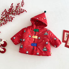 將圖片載入圖庫檢視器 ZDW5622SE-冬季熊貓撞色加厚夾棉外套
