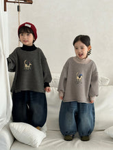 將圖片載入圖庫檢視器 25D51PA-冬季一體絨牛仔長褲｜加厚燈籠褲
