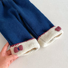 將圖片載入圖庫檢視器 ZDK5708PA-冬季超萌蝴蝶結加絨牛仔長褲
