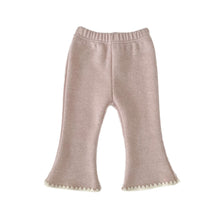 Load image into Gallery viewer, H10632PA-冬季加絨微喇叭休閒長褲
