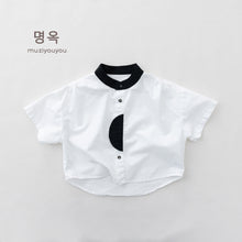 Load image into Gallery viewer, 26113SE-夏季｜拼色V領｜兒童輕薄襯衫
