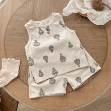 Load image into Gallery viewer, 51416TG-Summer children&#39;s Nordic style hot air balloon print home clothes two-piece set 
