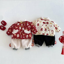 將圖片載入圖庫檢視器 ZDW5692SE-冬季滿版小馬印花加厚夾棉外套
