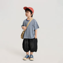 將圖片載入圖庫檢視器 S121SE-夏季｜條紋刺繡｜男童短袖T恤
