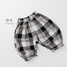 將圖片載入圖庫檢視器 26078PA-春夏｜格紋寬鬆｜哈倫長褲
