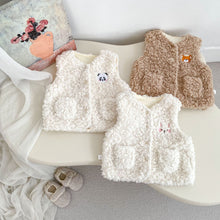 Load image into Gallery viewer, H10655SE-冬季可愛動物加絨馬甲背心
