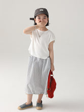 將圖片載入圖庫檢視器 BB2503PCW-夏季日系女童不規則落肩親子T卹
