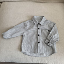 將圖片載入圖庫檢視器 CC260843SE-春秋季純棉條紋長袖襯衫
