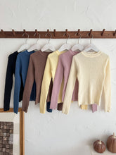 將圖片載入圖庫檢視器 2025Q79SE-秋冬季百搭針織多色毛衣
