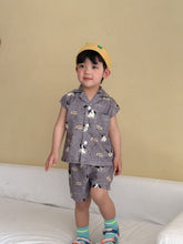 將圖片載入圖庫檢視器 XZ260939TG-夏季｜無袖襯衫｜休閒短褲套裝
