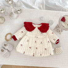 Load image into Gallery viewer, H10661SE-冬季蘑菇刺繡加絨棉服（翻領開衫）
