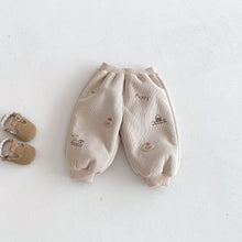 Load image into Gallery viewer, ZDK5281PA-冬季加絨涂鴉貼標休閒長褲
