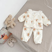 將圖片載入圖庫檢視器 H10631TG-冬季花邊加絨家居二件套裝
