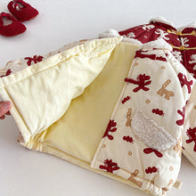 將圖片載入圖庫檢視器 ZDW5692SE-冬季滿版小馬印花加厚夾棉外套
