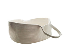 Load image into Gallery viewer, yt006AC-Portable pure cotton woven Nordic style baby basket sleeping basket
