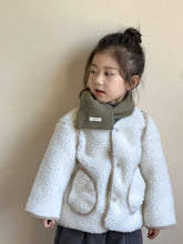 Load image into Gallery viewer, DW240142SE-Autumn and winter children&#39;s cashmere big smiley face fur top coat
