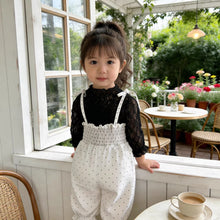 將圖片載入圖庫檢視器 Y5603LS-夏季｜波點蝴蝶結｜背帶連體褲
