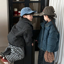 Load image into Gallery viewer, 25D23SE-冬季加厚牛仔外套｜保暖棉袄大衣款
