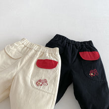 將圖片載入圖庫檢視器 ZDK5673PA-冬季金魚撞色羊駝絨長褲
