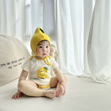 將圖片載入圖庫檢視器 70114LS-夏季韓版嬰水果印花造型包屁衣+帽
