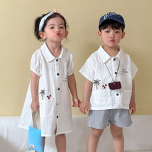 Load image into Gallery viewer, XZ260838TG-夏季｜度假風｜襯衫套裝
