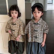 Load image into Gallery viewer, 25X25SE-夏季｜碎花中國風｜短袖襯衫
