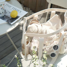 Load image into Gallery viewer, 999AC-Summer Korean version simple large capacity transparent PVC beach storage jelly bag 

