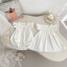 Load image into Gallery viewer, H10687LS-夏季｜蝴蝶結飛袖｜包屁裙
